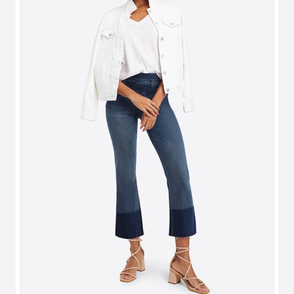 Spanx cropped flare jeans
